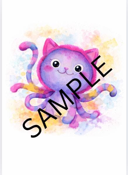 Gabby Inspired Watercolour Wall Art | Printable Kids Bedroom Decor