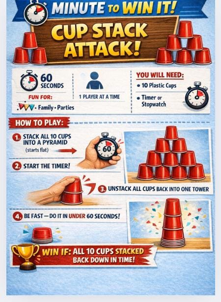 Minute to Win It Games for Kids