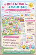 Preschool Easter Activity- dice game for kids