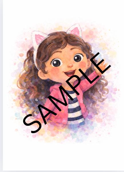Gabby Inspired Watercolour Wall Art | Printable Kids Bedroom Decor