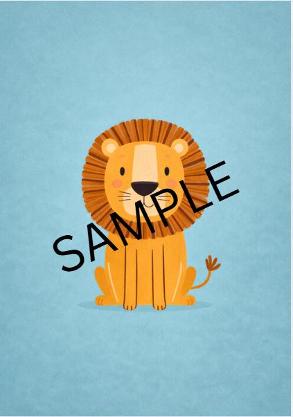 Wild Animal Nursery Wall Art Set | Cute Safari Animals Prints | Kids Bedroom Decor | A4 & A2 Printable