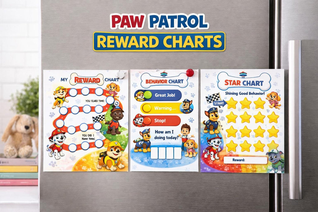 Behaviour Chart for Kids | Printable Star & Reward Charts Instant Download