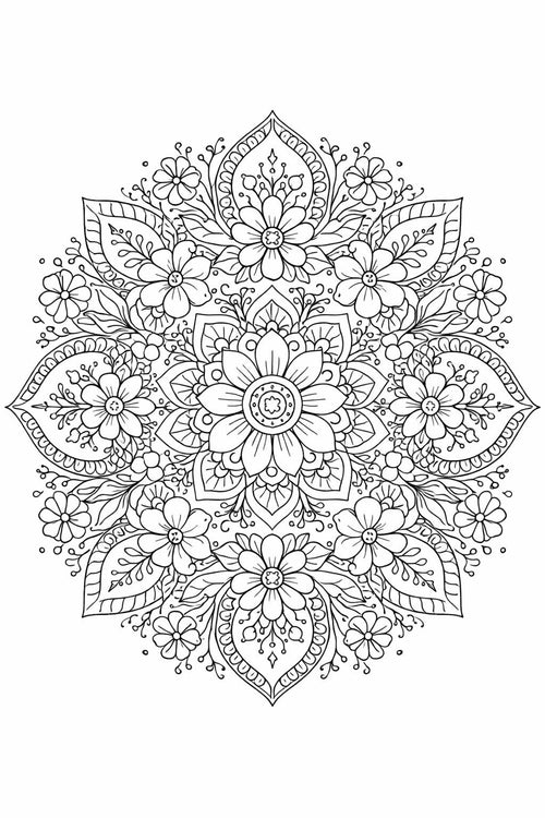 Adult Colouring Book-Printable PDF