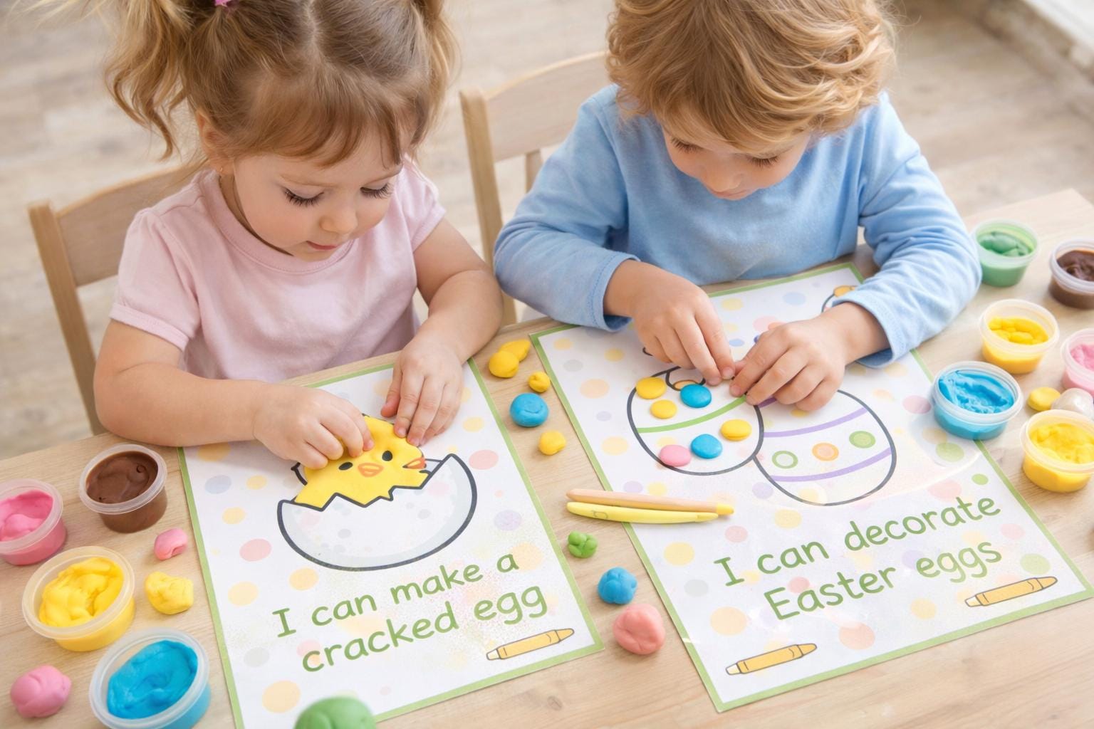 Easter Playdough Mats | Fine Motor Activity Pack (Printable PDF)