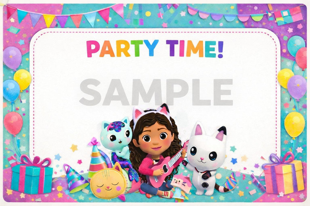 Gabby Style Party Placemat Printable A4 | Kids Birthday Table Decor | Instant Download