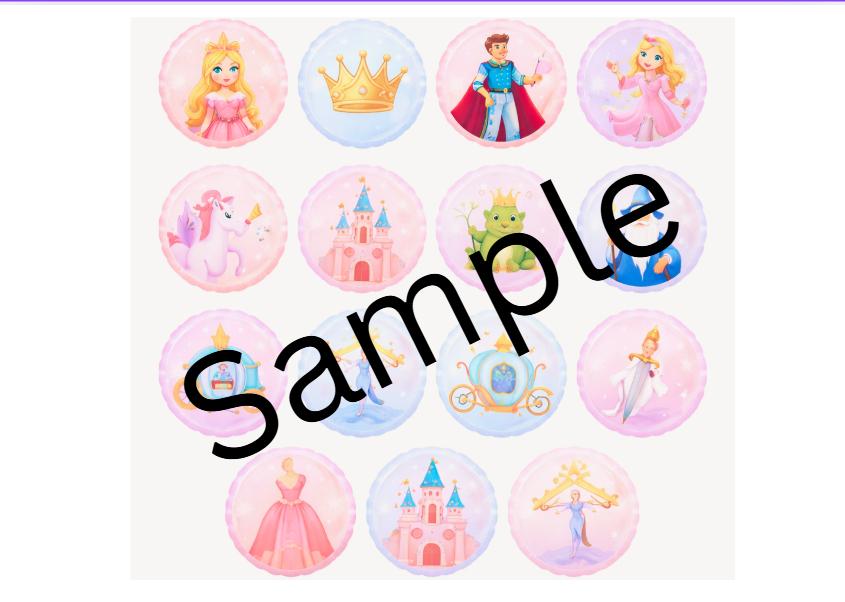 Princess Party Cupcake Toppers | Fairytale Birthday Decorations (Instant Download)