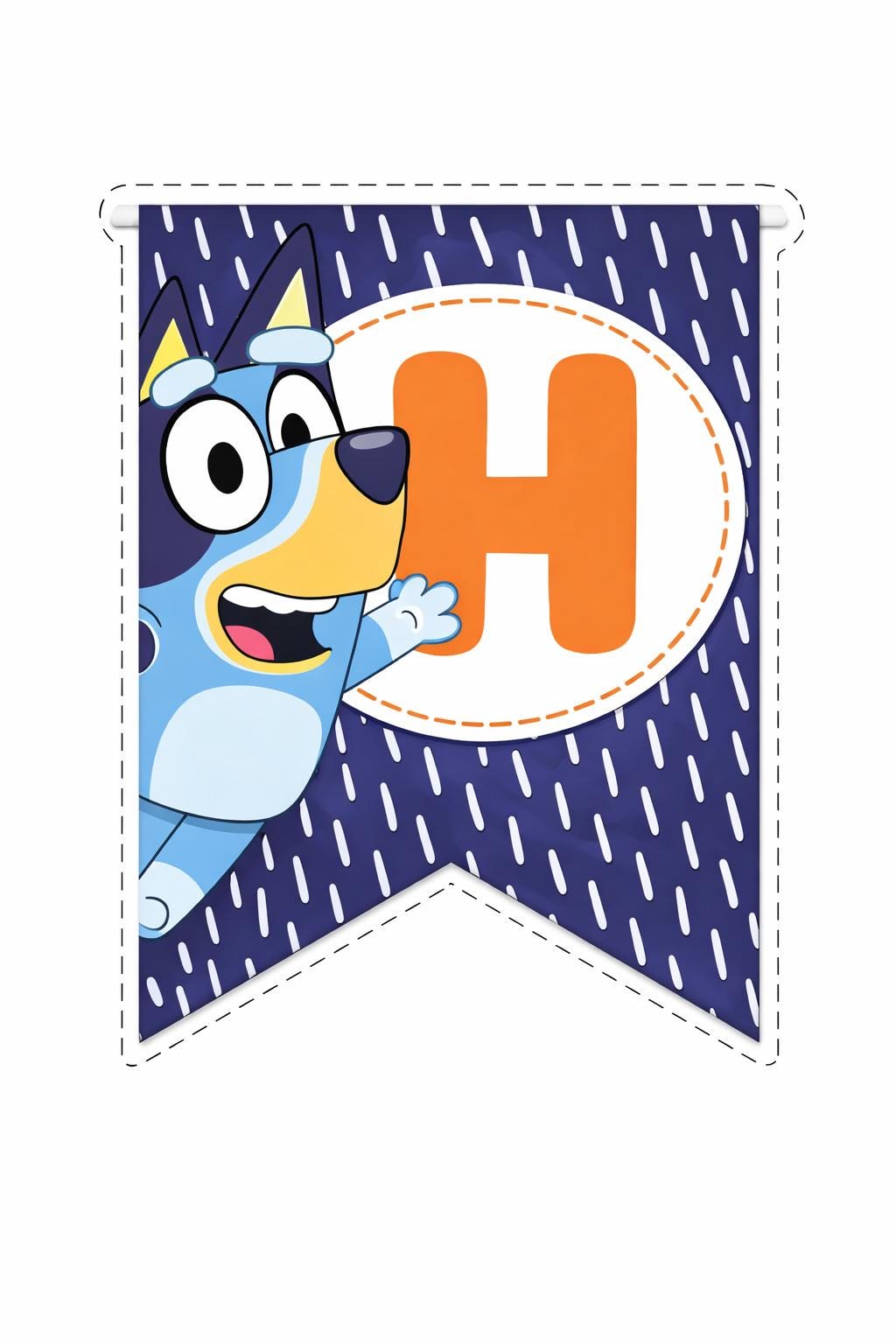 Blue Inspired Happy Birthday Banner Printable