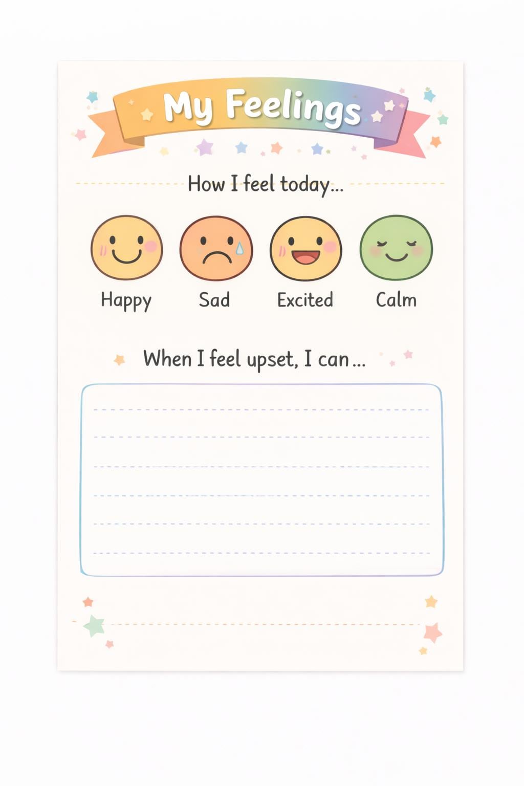 All About Me – Printable Workbook (10 pages)