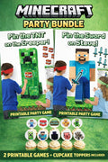 Party Bundle Printable Gamer Party | 2 Party Games + Cupcake Toppers | Kids Birthday Pack