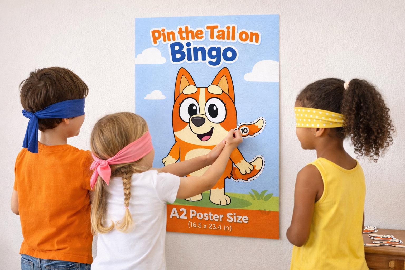 Pin the Tail Party Game for Kids | Printable Birthday & Classroom Game | Instant Download