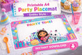 Gabby Style Party Placemat Printable A4 | Kids Birthday Table Decor | Instant Download