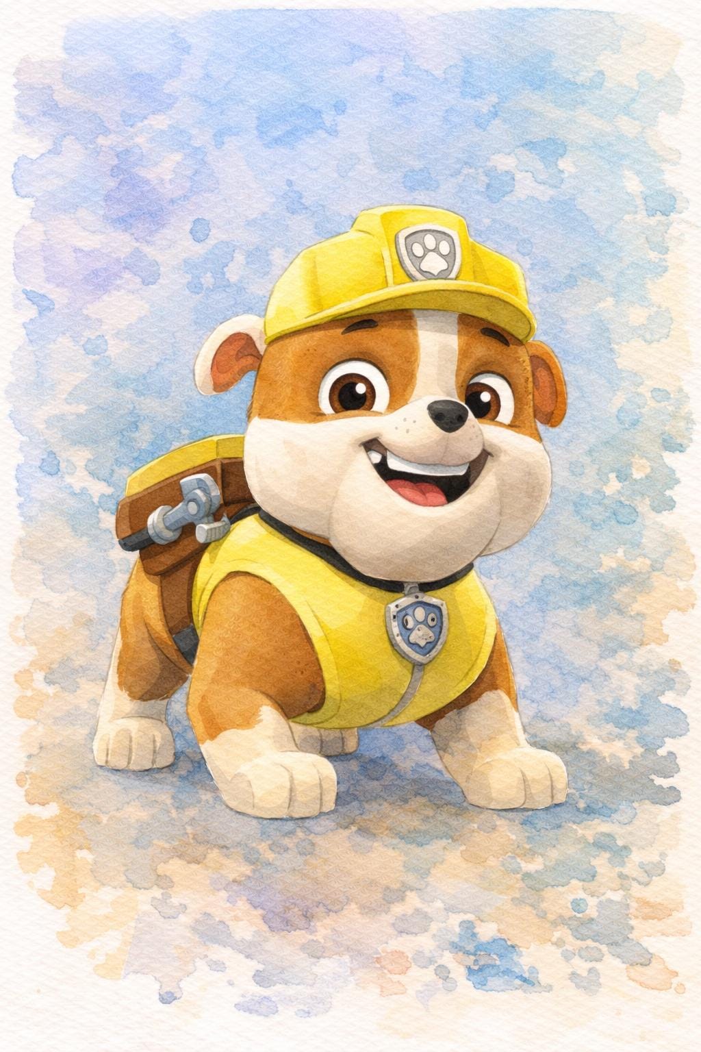 Watercolor Puppy Prints | Kids Room Decor, Nursery Art (A2 & A4, Digital Download)