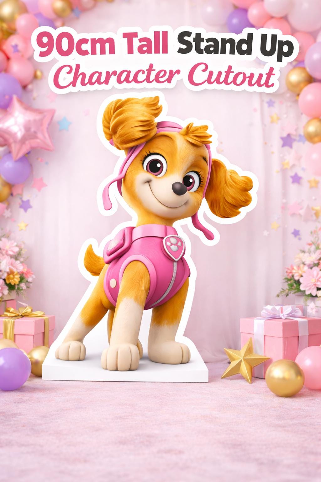 Character Stand-Up Cutout | Large Printable Kids Party Decoration | Digital Download