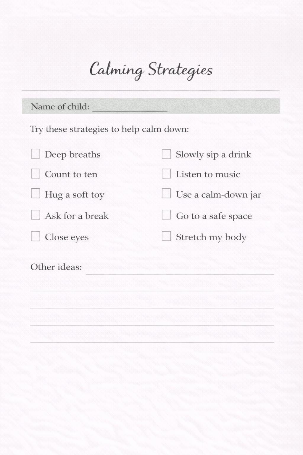 Behaviour Journal Bundle for Parents