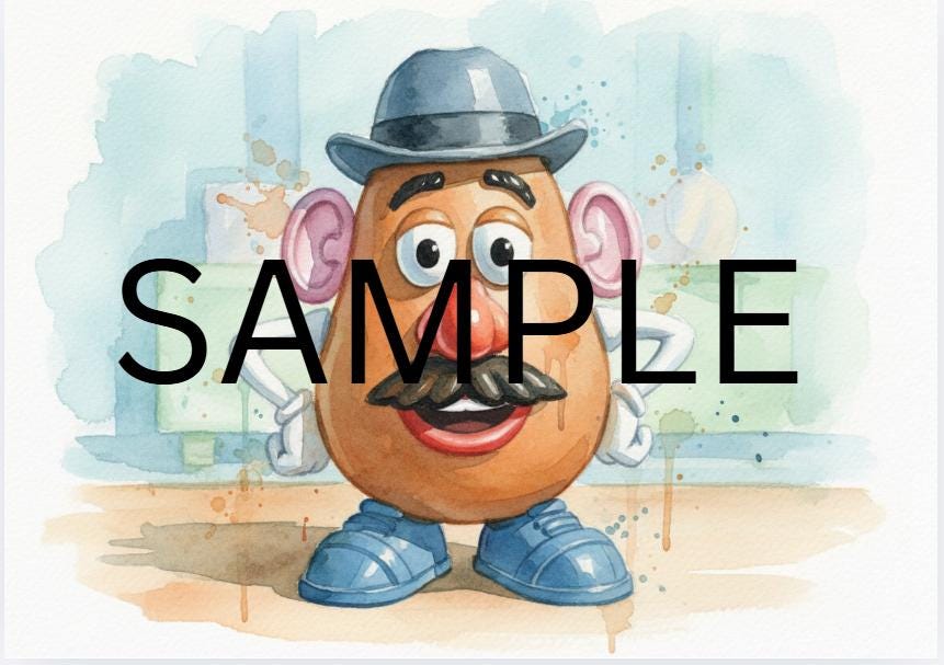 Wall Art Set | Watercolour Toy-Inspired Kids Prints | Playroom Decor | Poster size & A4 Printable