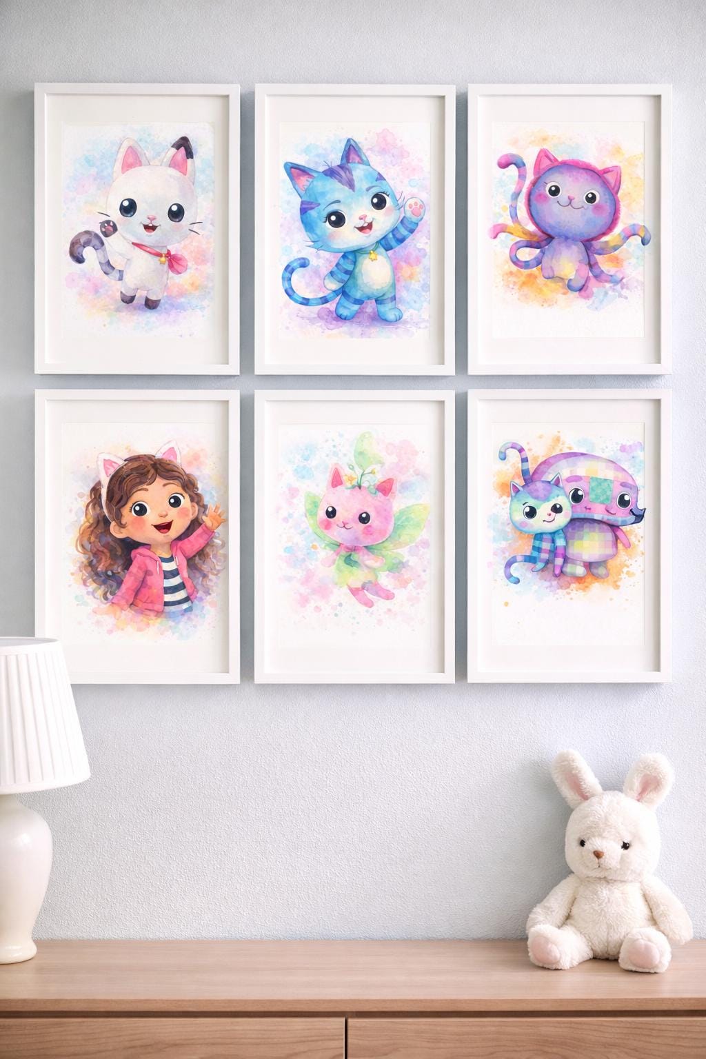 Gabby Inspired Watercolour Wall Art | Printable Kids Bedroom Decor