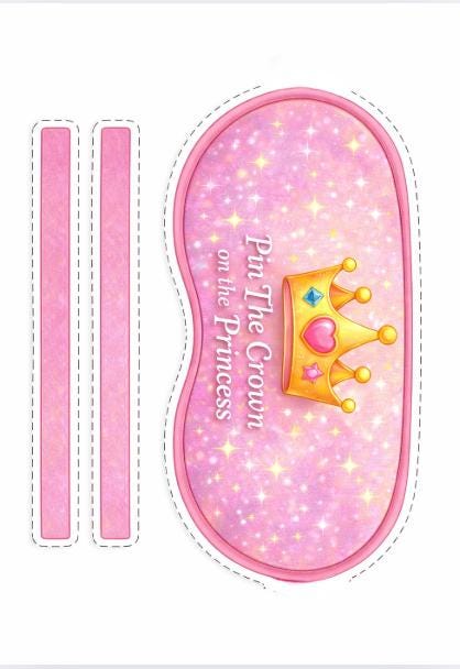 Pin the Crown on the Princess - Party Game Printable