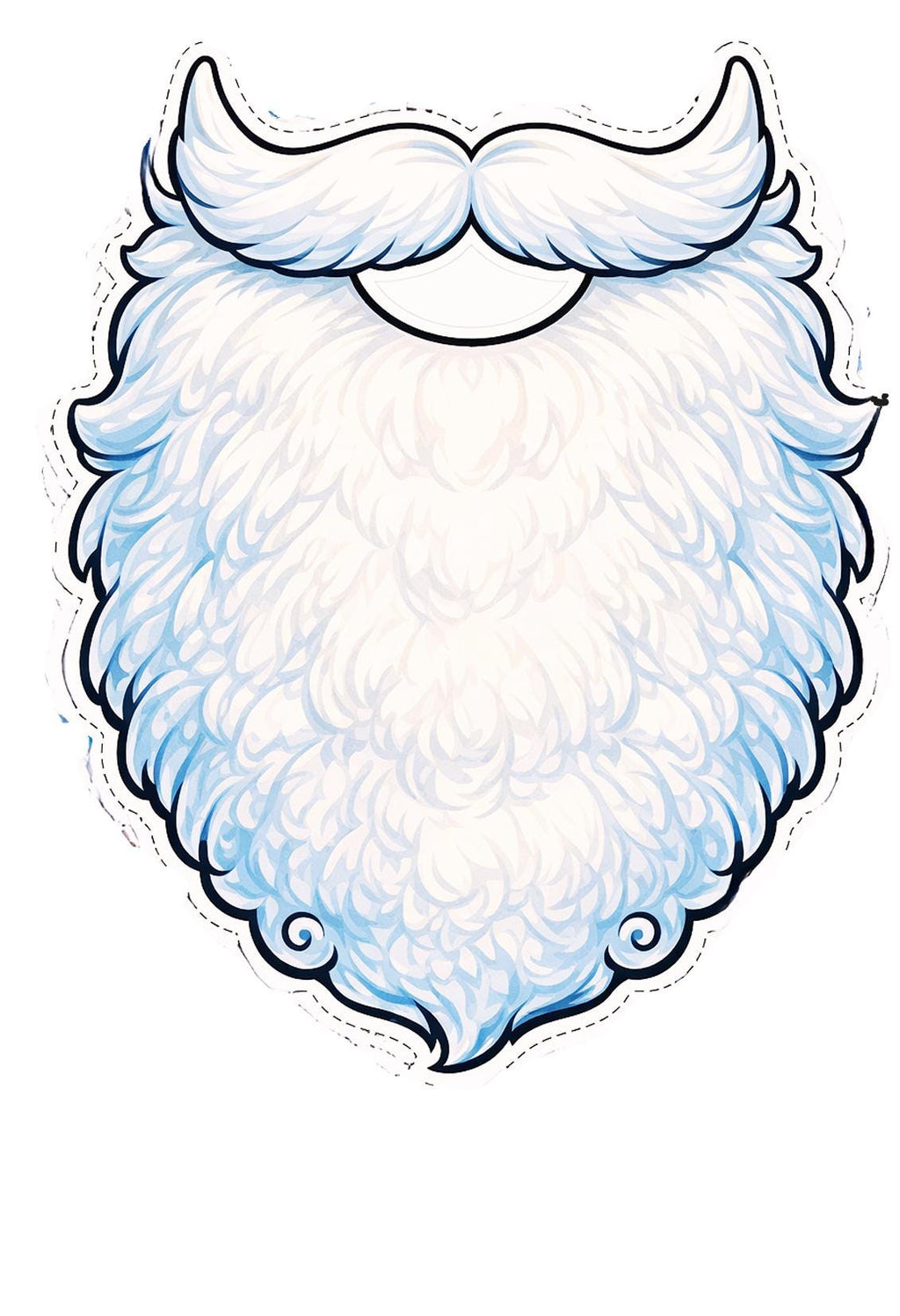 Pin the Beard on Santa – Printable Christmas Game for Kids