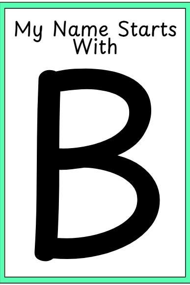 Preschool Alphabet Name Worksheets