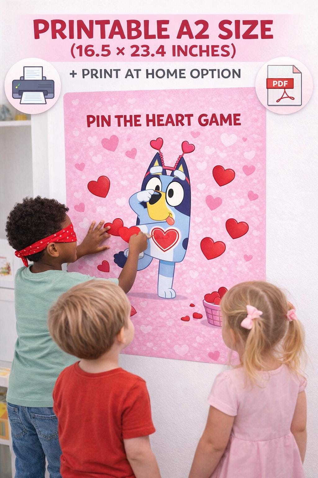 Pin the Heart Valentine’s Game