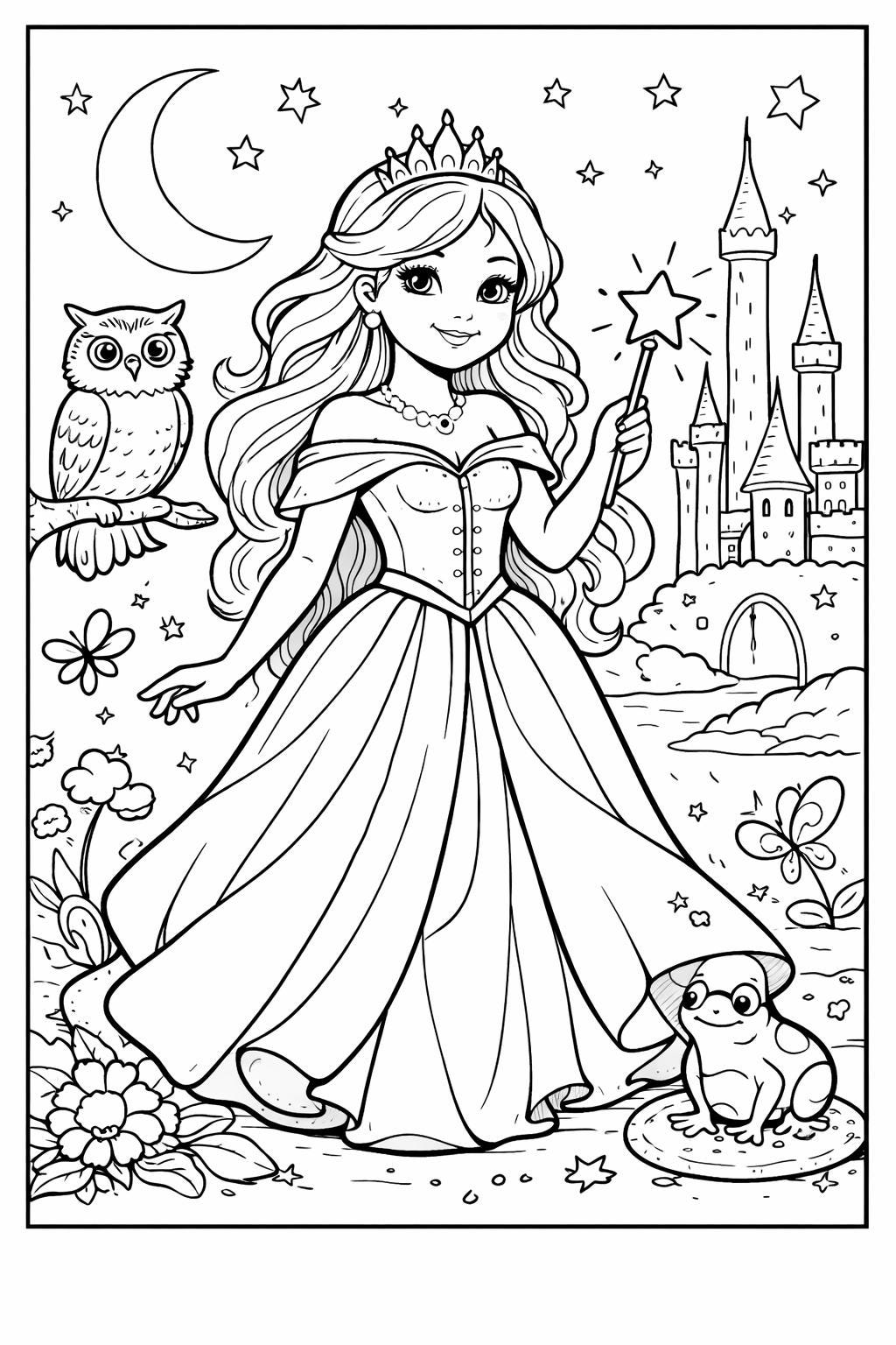 PRINCESS COLORING BOOK