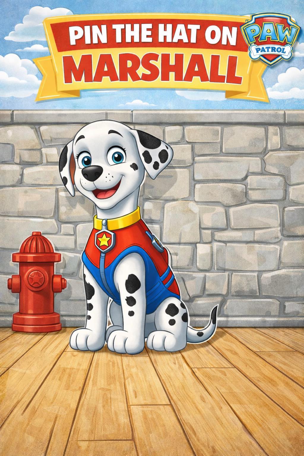 Party Game | Pin the Hat on Marshall (Instant Download)