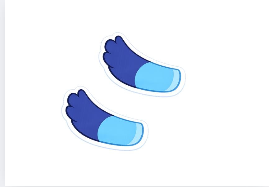 Pin the tail on the Blue Dog  party game