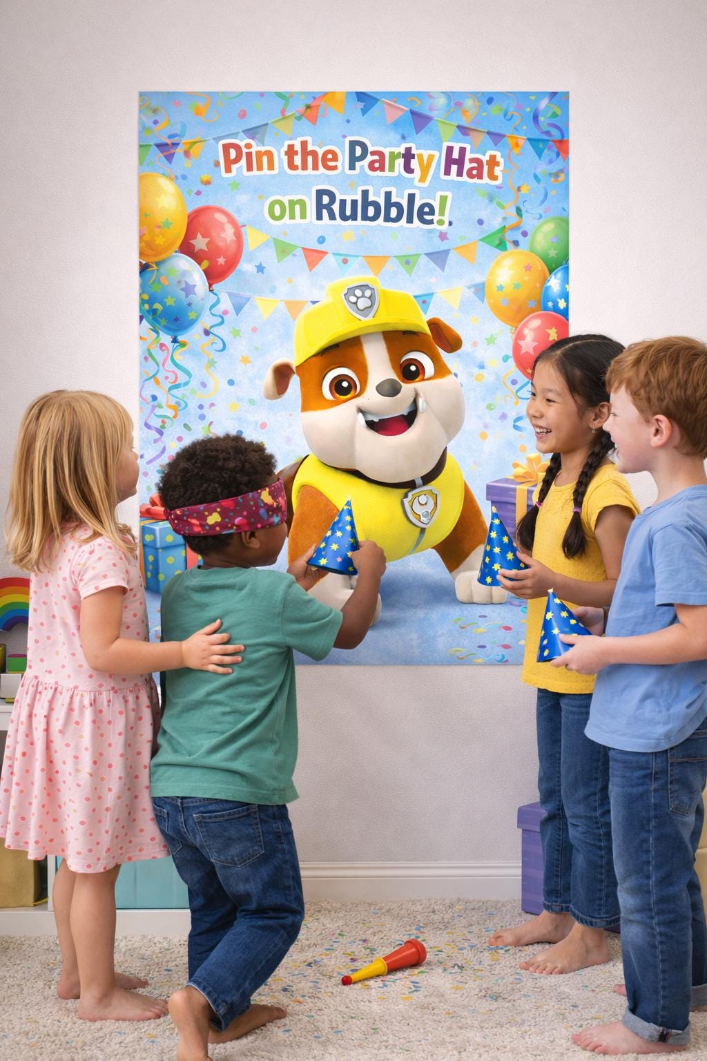 Party Bundle Printable Paw-Ty  – Party Games, Cupcake Toppers & Activity Placemats – Instant Download