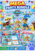 Party Bundle Printable Paw-Ty  – Party Games, Cupcake Toppers & Activity Placemats – Instant Download