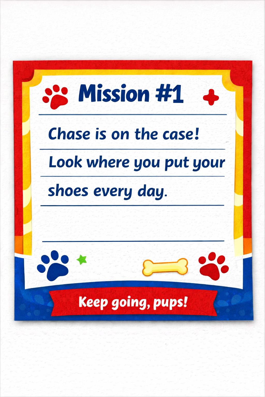 Party Game- Rescue Pups Scavenger Hunt  | Kids Party Activity | Printable  Instant Download