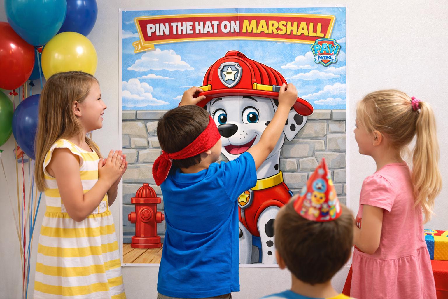 Party Game | Pin the Hat on Marshall (Instant Download)