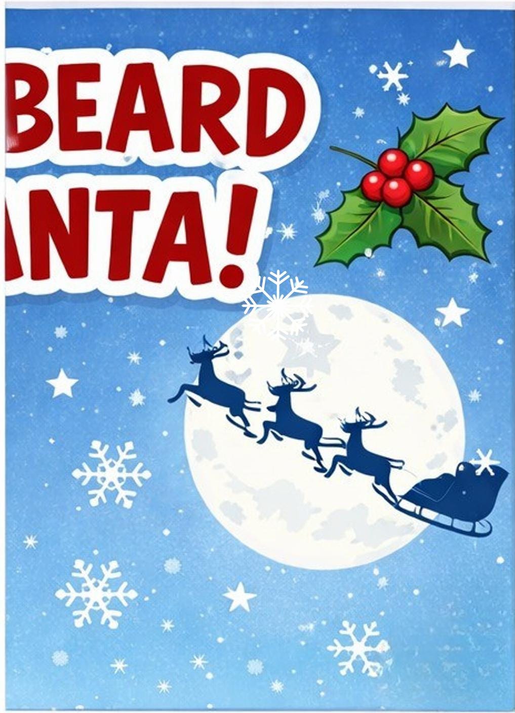 Pin the Beard on Santa – Printable Christmas Game for Kids