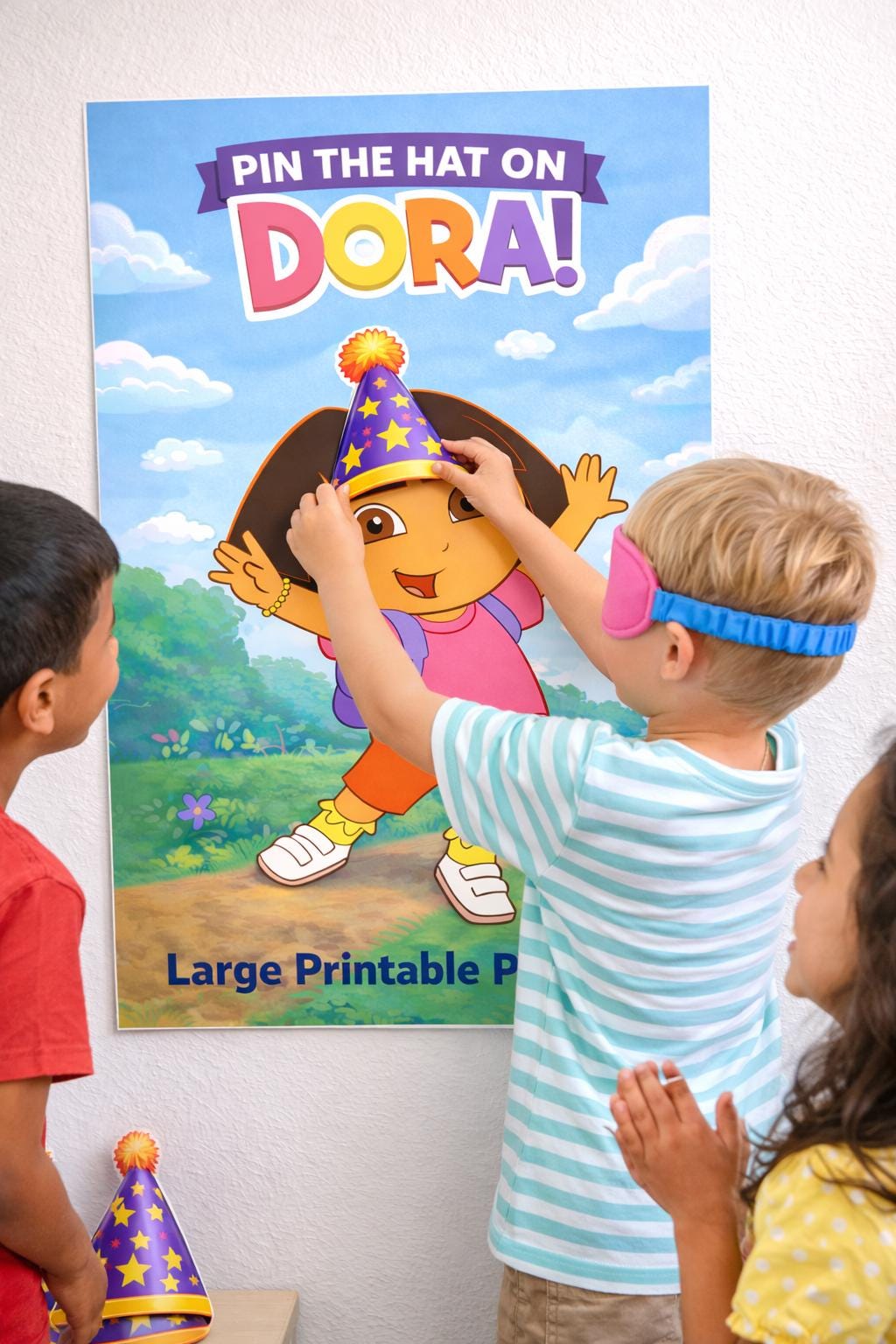 Party Game | Pin the Hat  Printable Instant Download