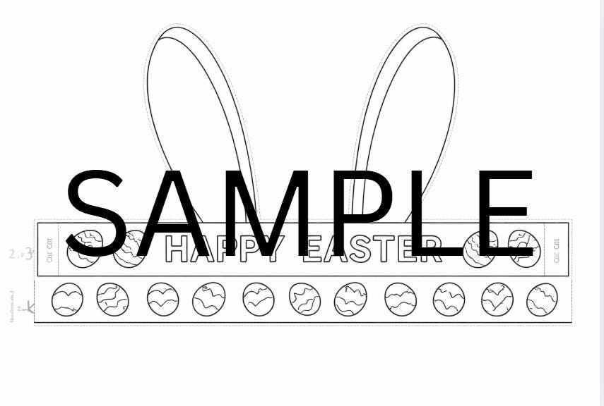 Easter Bunny Ears Printable | Bunny Hat Craft for Kids | Classroom & Party Activity