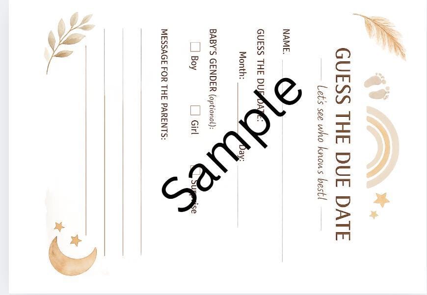 Baby Shower Games & Decor Bundle | Boho Gender Neutral Printable