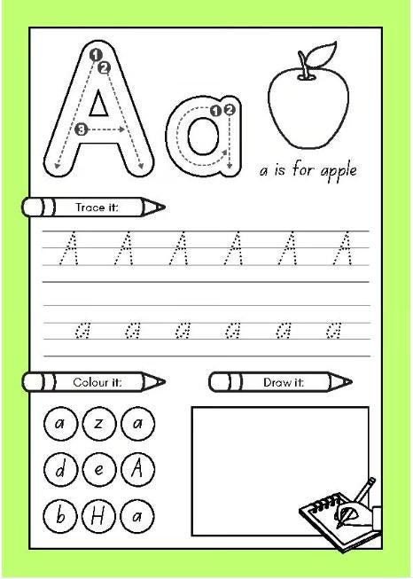 Alphabet Writing Practice- Preschool Kindergarten Literacy Pack