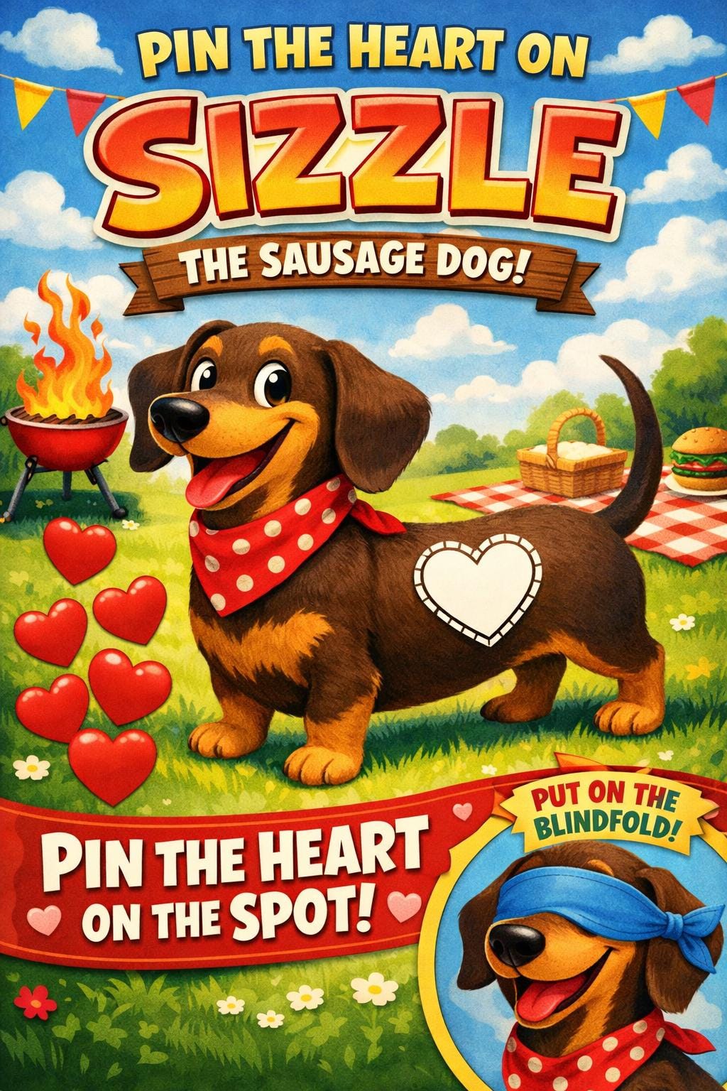 Valentine’s Day Pin the Heart Game | Kids Classroom & Party Activity | Printable PDF