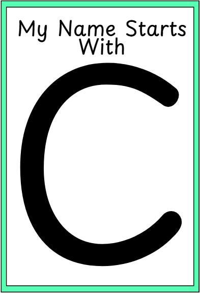 Preschool Alphabet Name Worksheets