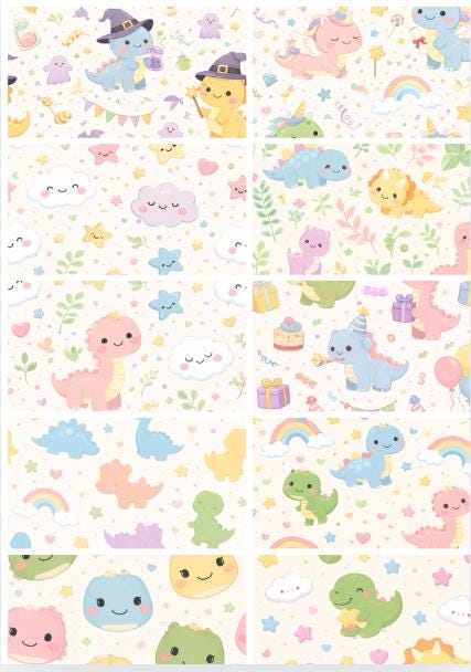 100 Seamless Pattern Library