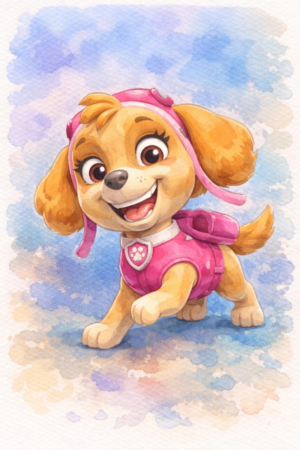 Watercolor Puppy Prints | Kids Room Decor, Nursery Art (A2 & A4, Digital Download)