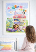 Kids Wall Print – A-Meow-Zing Dollhouse | A2 Poster Printable PDF