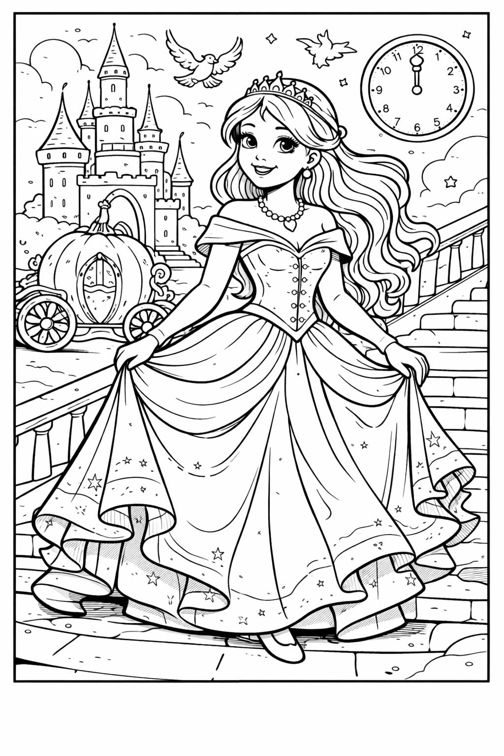 PRINCESS COLORING BOOK