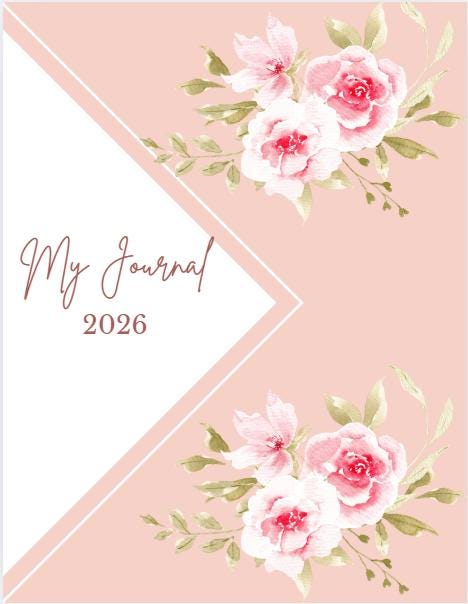 Printable Blank Journal- Soft Pink Floral