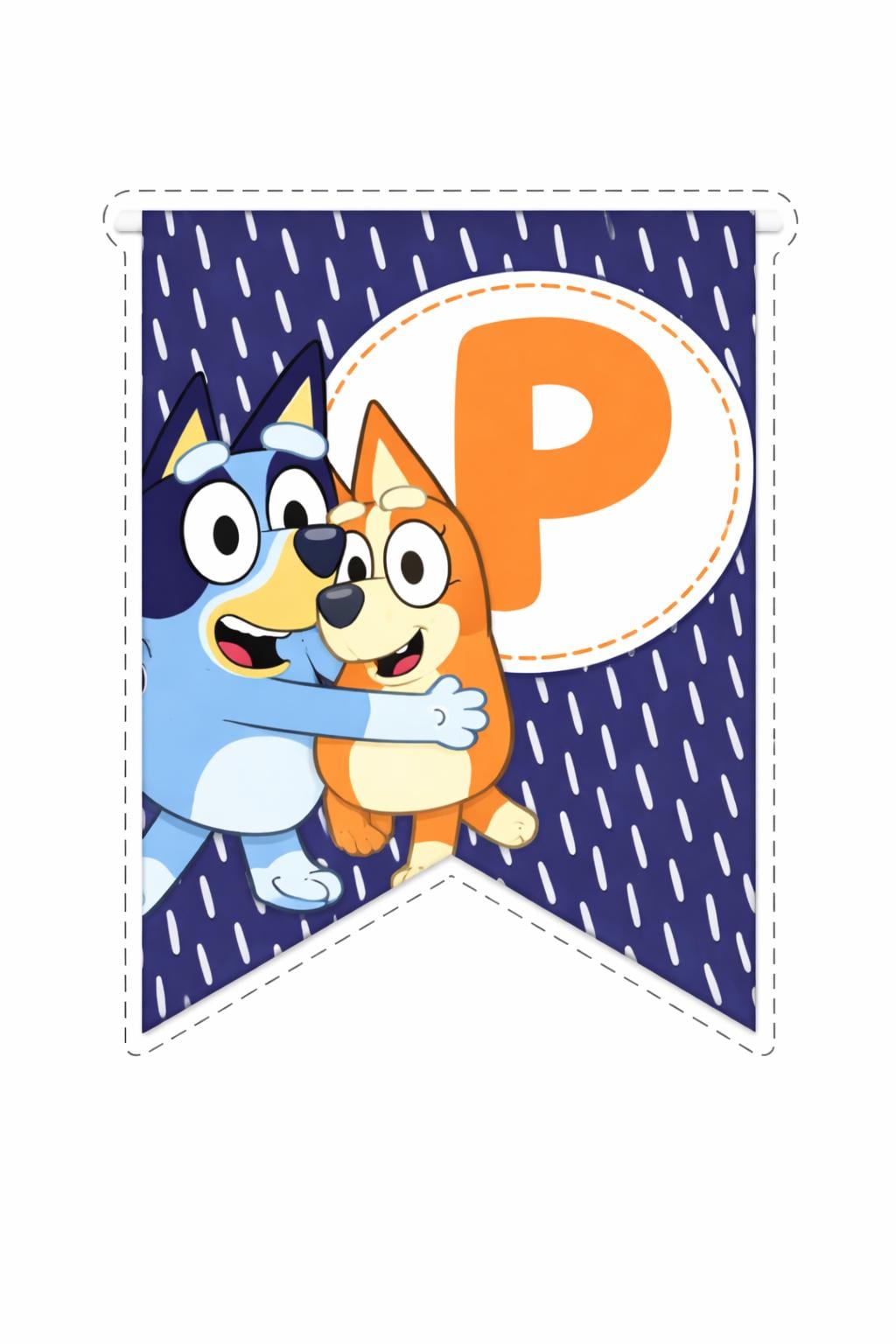 Blue Inspired Happy Birthday Banner Printable